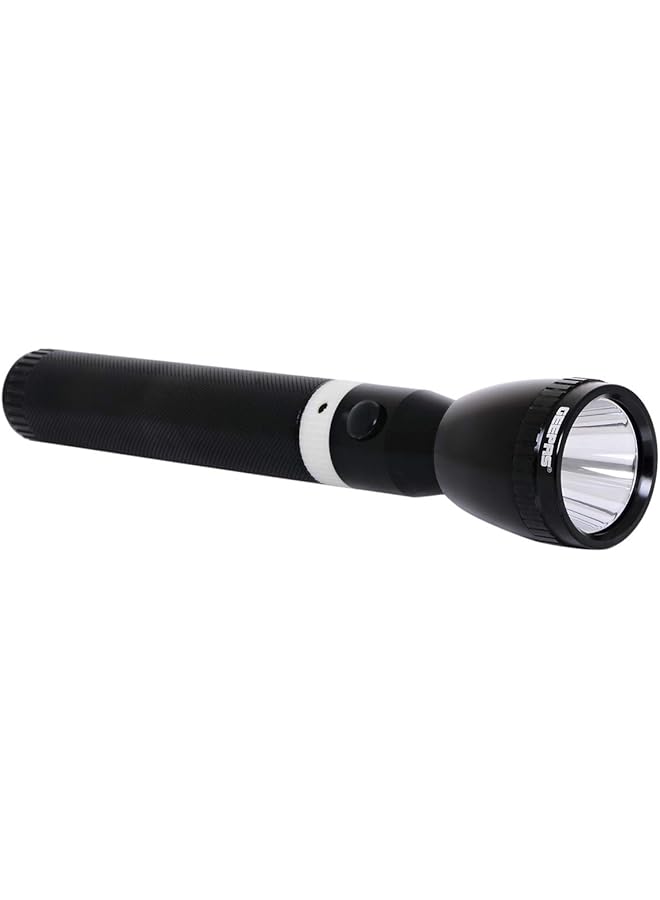 GEEPAS Rechargeable LED Flashlight 287mm Hyper Bright White with 4 5 Hours Working & 2500mAh Battery Ideal for Patrolling Trekking Emergency Power Cut - Image 2