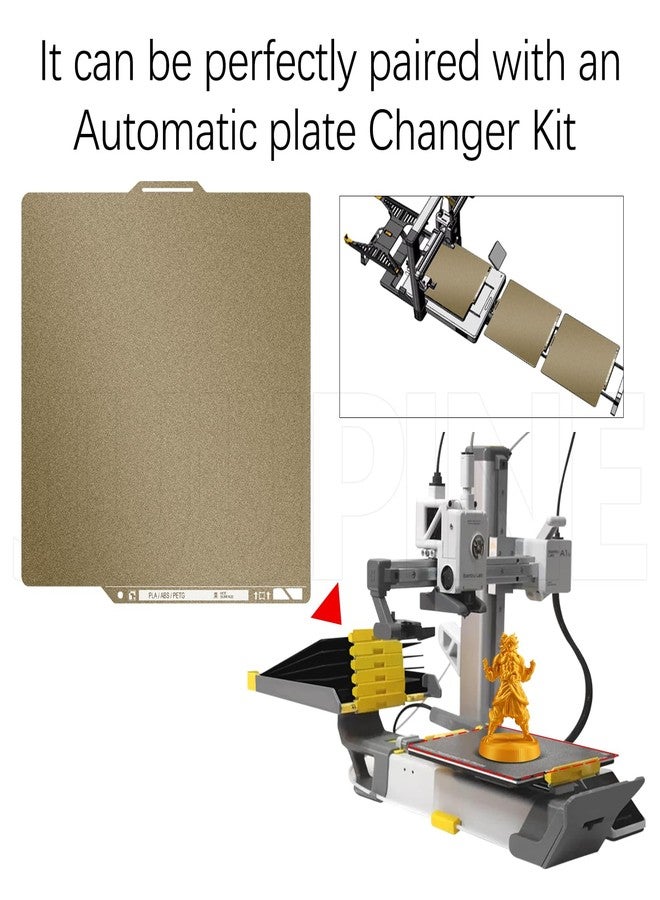 Wefuit Thicker 0.77mm Textured PEI Build Plate with QR Code for Bambu Lab P2S X2D X1 X1C X1E P1P P1S A1 Hot Bed,257x257mm Double Sided Heated Bed Flexible Spring Steel Sheet for Bambus 3D Printer Platforms - Image 5