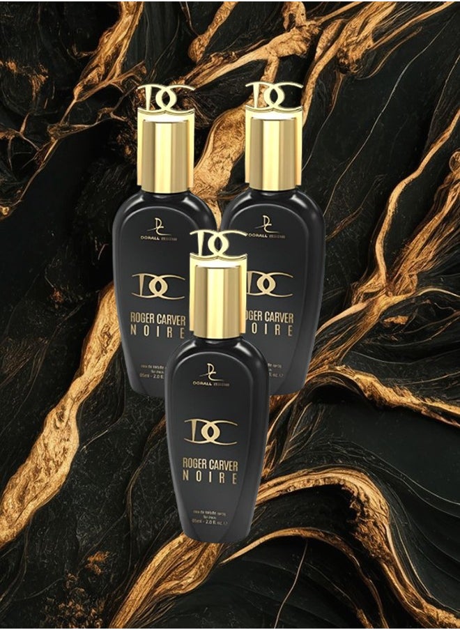 دورال كولكشن 3 قطع عطر روجر كارفر نوار للنساء 85 مل  - Image 1