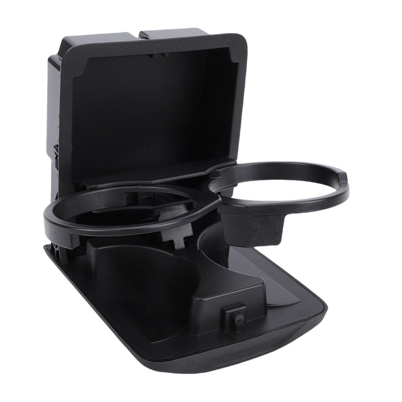 Black Rear Center Console Cup Holder Direct Fit for 2003 2008 Models Double Drink Holder - Image 2