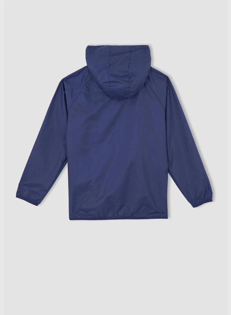 DeFacto Boy Regular Fit Hooded Long Sleeve Outer Wear Raincoat