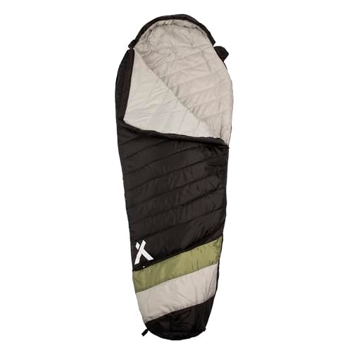 Bear Grylls 15 Degree Sleeping Bag for Adults 3-4 Season, for Cold Weather, Backpacking, Camping, Survival, Hiking, with Compression Sack and Ergonomic Adjustable Hood - Black - Image 2