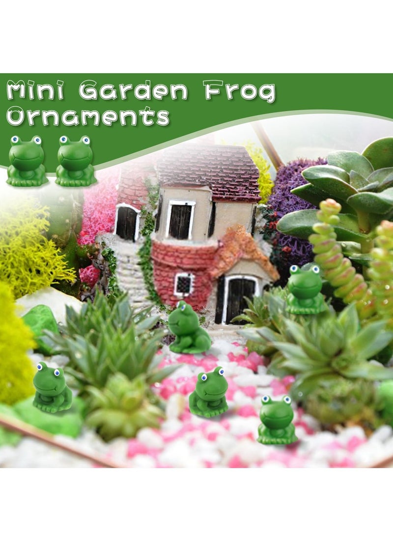 Generic 50Pcs Mini Resin Frogs Miniature Tiny Frogs Figurines Garden Decor Cute Small Garden Frog Ornaments for Home Decorations  - Image 5