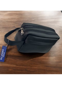 MARIO DRAFTS Travel Clutch Bag Durable Toiletry Phone Wallet Handbag for Men, Black  - Image 4