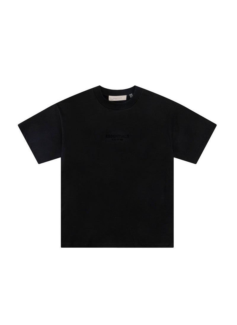Generic - Essentials Velvet Logo Unisex Tee Apricot - Image 1
