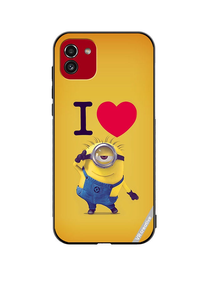 VR CREATIVE Protective Case Cover For Samsung Galaxy A03 Minions Design Multicolour - Image 1