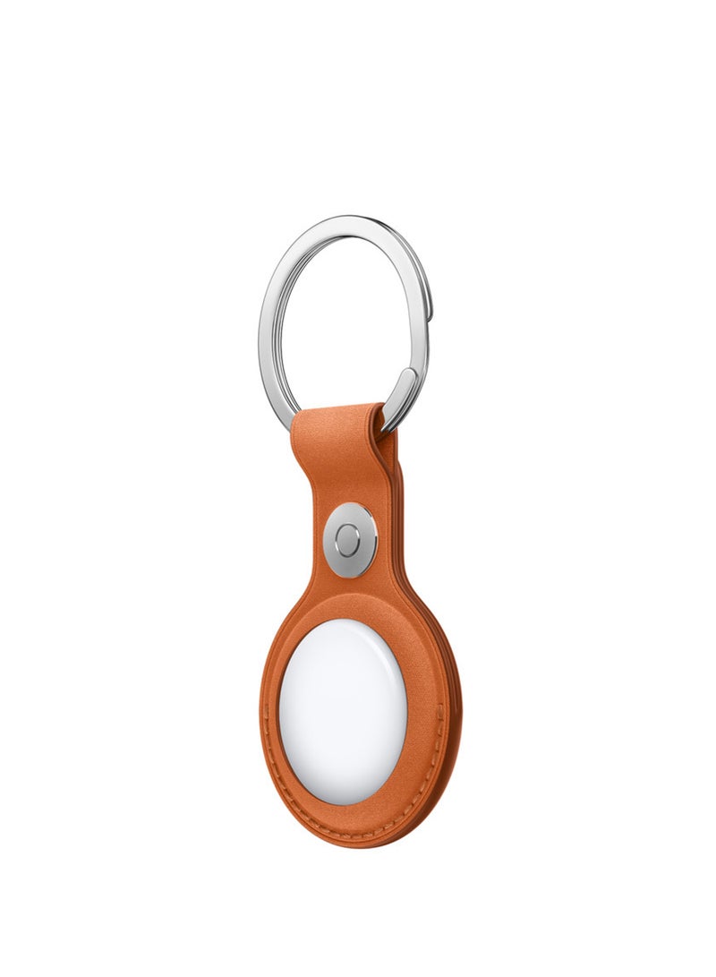 Apple AirTag FineWoven Key Ring - Fox Orange - Image 2