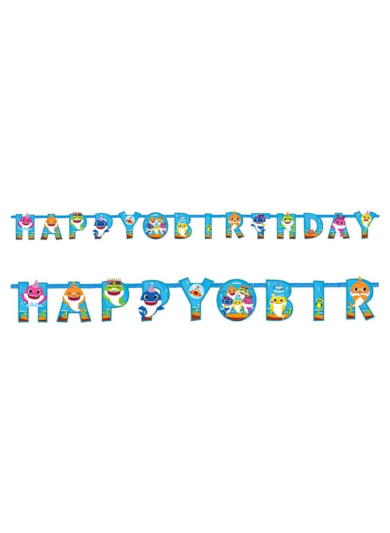 لافتة عيد ميلاد سعيد بيبي شارك من الورق الأزرق 180 سم