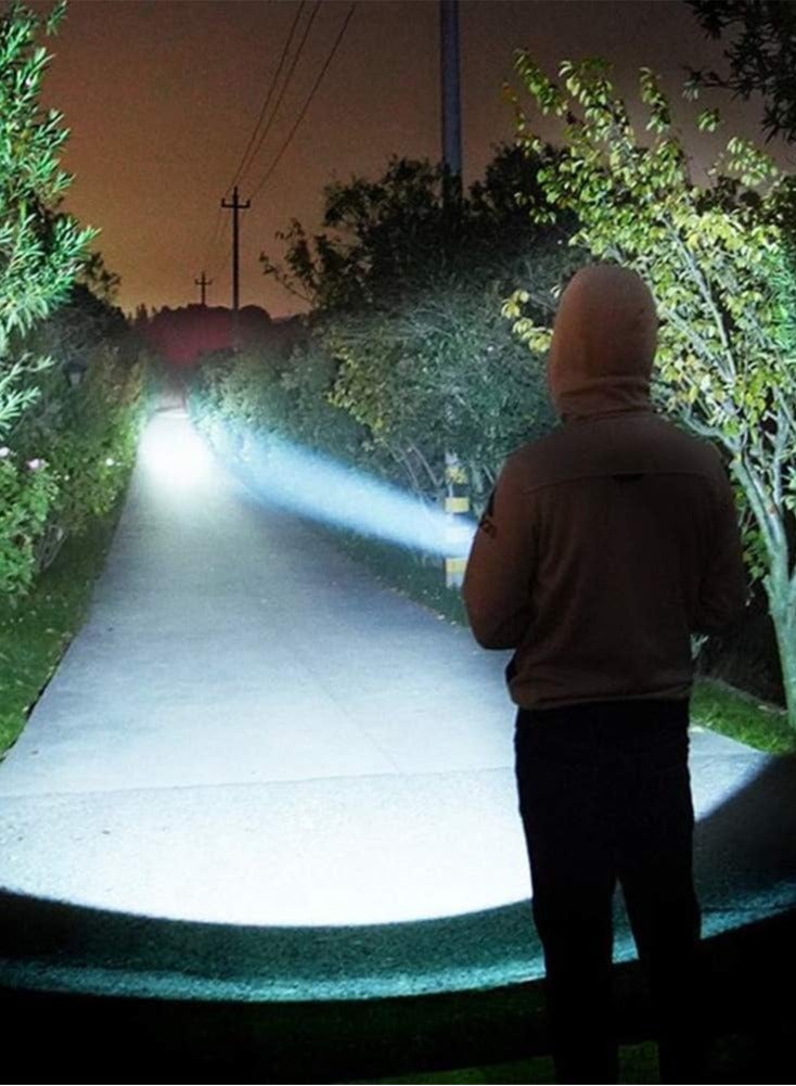 P90 Super Light Rechargeable LED Flashlight, High Lumens Super Bright Powerful Flash Lights, Handheld Flashlight - Image 3