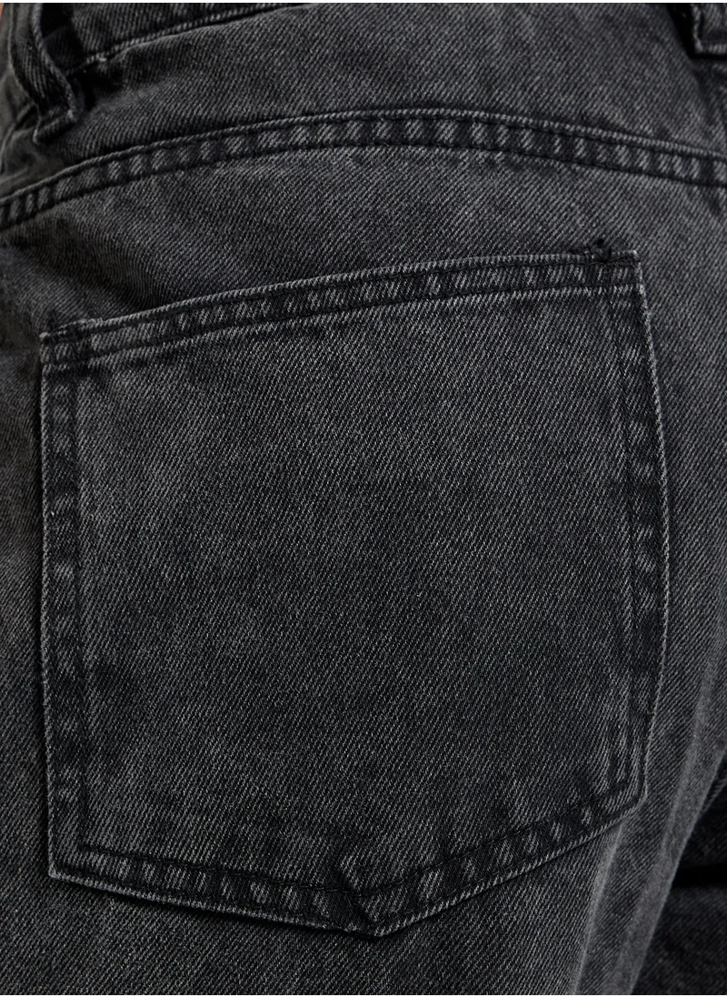 BRAVE SOUL Loose Fit Cargo Denim Jeans