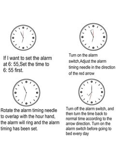MIRFA Twin Bell Alarm Clock, Loud Alarm Clock with Backlight for Bedroom, Twin Bell Alarm Clock for Bedside Desk Back for School Home and Office  - Image 5