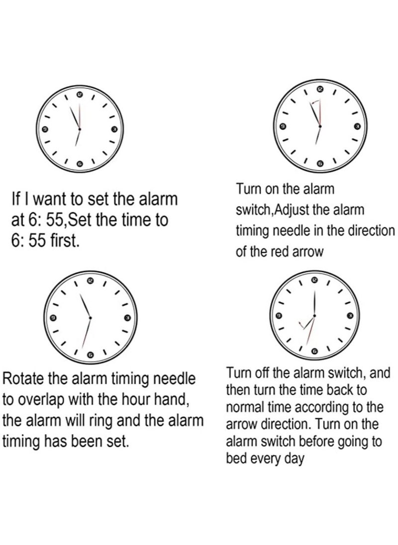 MIRFA - Twin Bell Alarm Clock, Loud Alarm Clock with Backlight for Bedroom, Twin Bell Alarm Clock for Bedside Desk Back for School Home and Office - Image 1