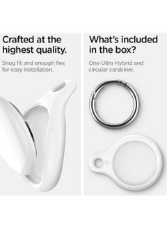 Spigen Ultra Hybrid with Keychain Ring designed for Apple AirTag case cover Airtags Holder  - Image 2
