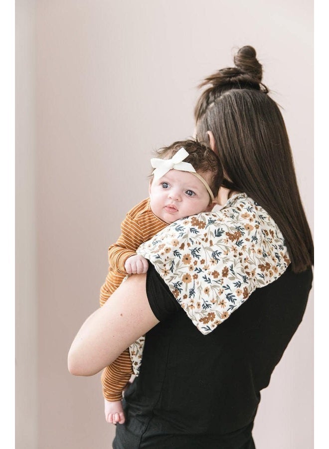 Mebie Baby Mebie Baby Burp Cloths, Floral Print 3-Pack, Muslin Burp Cloth Set for Spit Up, Drool, and More, Boho Burp Cloths for Baby Boy and Girl, Baby Must Haves for Registry Lists and Gifts for Newborns - Image 2