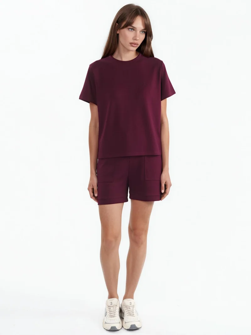 هيكاب Crew Neck Embroidered Two-Piece Co-ord Set