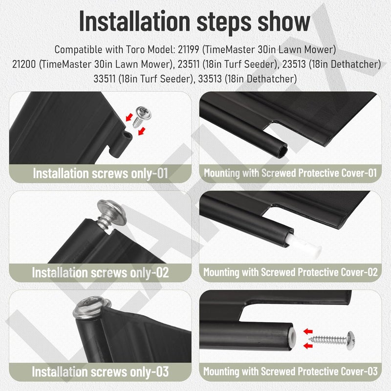LEAFLEX 120-6241 Trailing Shield Flap Compatible with Toro 30 Timemaster Lawn Mower（1-Pack） - Image 4