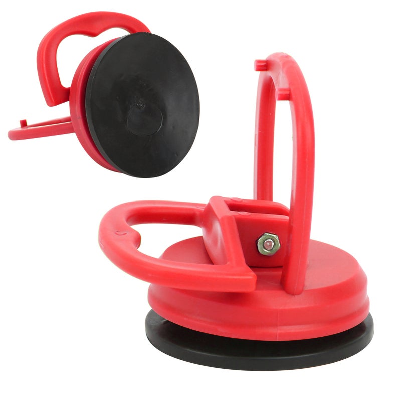 Suction Cup Multifunctional Colorful Plastic Ergonomic Ruler Handle for Quilting Ruler Template HouseholdRed801 - Image 1