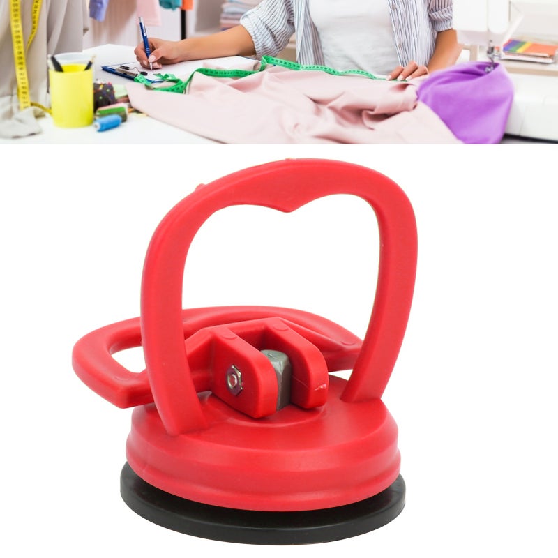 Suction Cup Multifunctional Colorful Plastic Ergonomic Ruler Handle for Quilting Ruler Template HouseholdRed801 - Image 2
