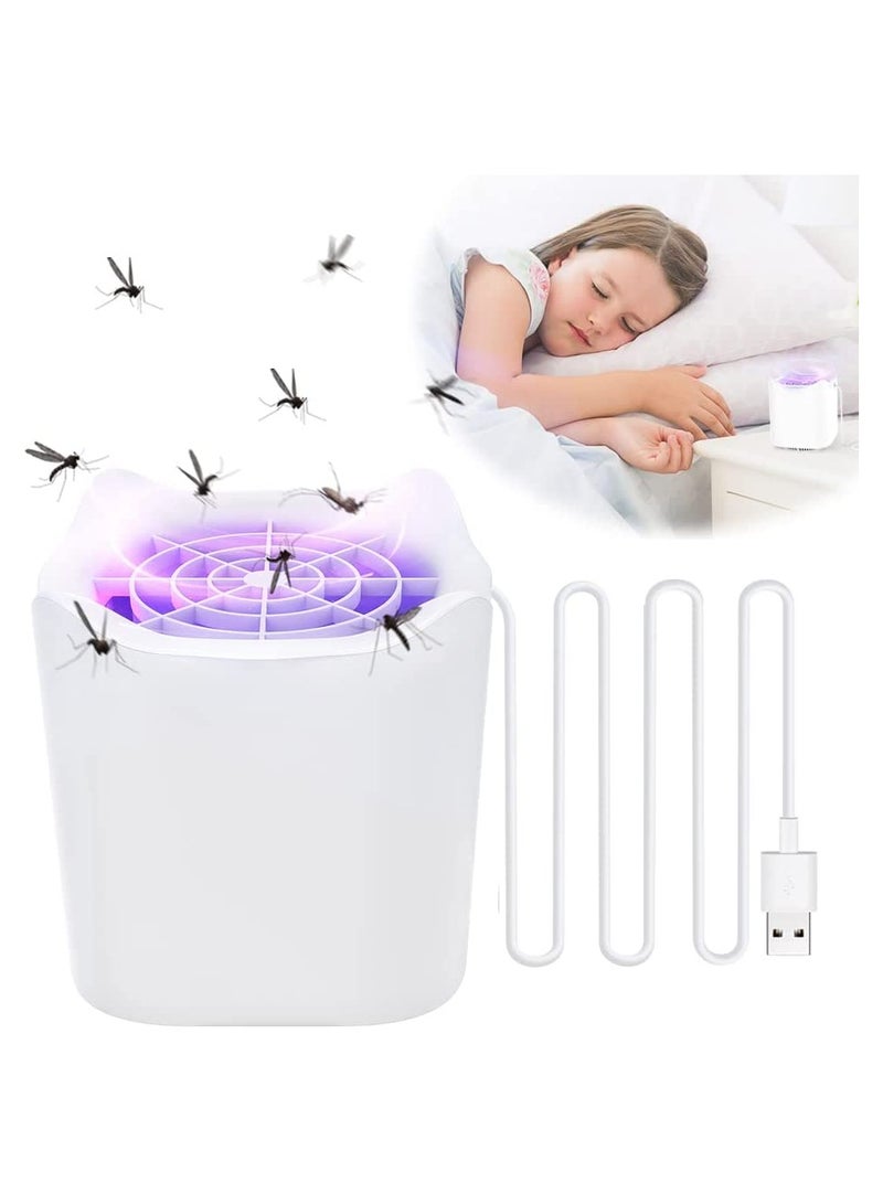 SYOSI Mosquito Killer Lamp, UV Insect Zapper USB Charging Bug Zapper Portable Electric Fly Killer USB Bug Zapper Electric Fly Trap Bug Zapper for Camping, Bedroom, Kitchen, Office, Home, Safe for Kids Pets - Image 1