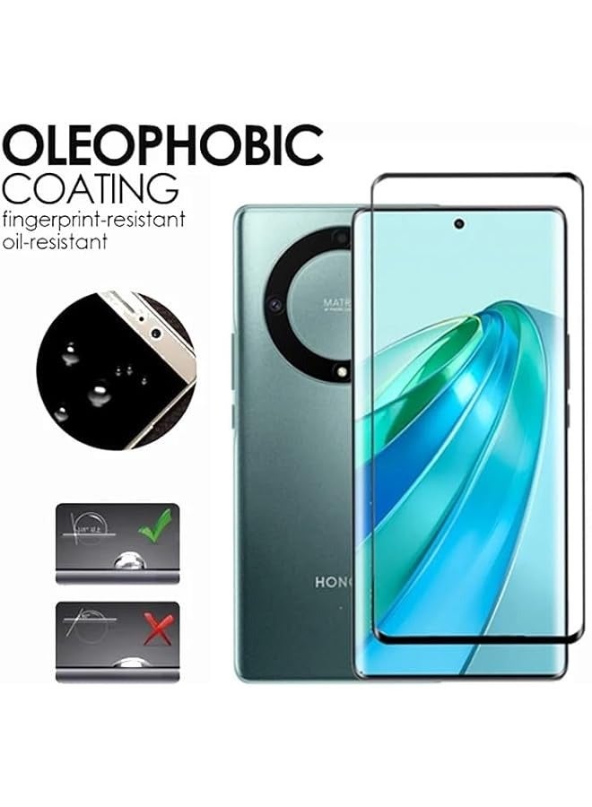 PROMASS Compatible for Honor X9A Screen Protector Tempered Glass - Anti-Drop, Anti-Scratch, High-Definition & High-Transparency, 2 Tempered Films & 2 Lens Protection Films - Image 2