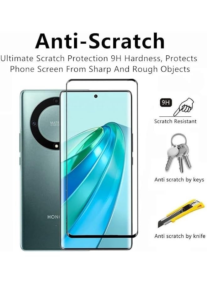 PROMASS Compatible for Honor X9A Screen Protector Tempered Glass - Anti-Drop, Anti-Scratch, High-Definition & High-Transparency, 2 Tempered Films & 2 Lens Protection Films - Image 3