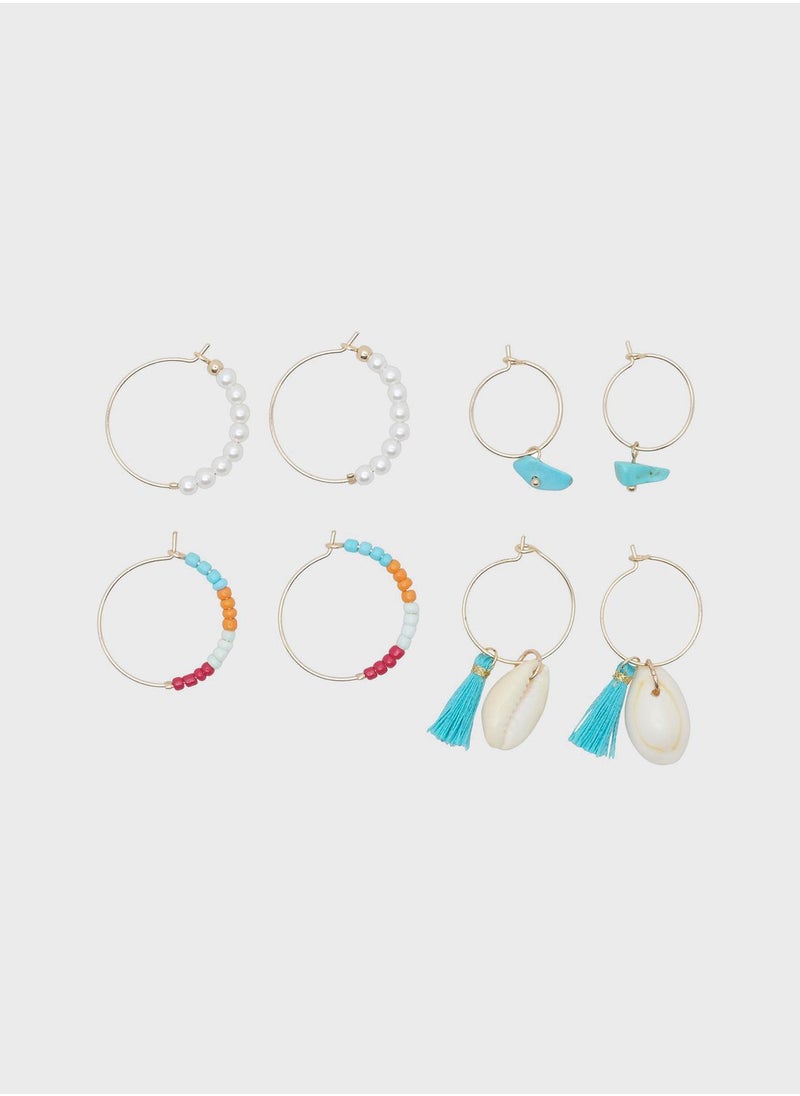 ONLY - Kathja 4-Pack Earrings - Image 1