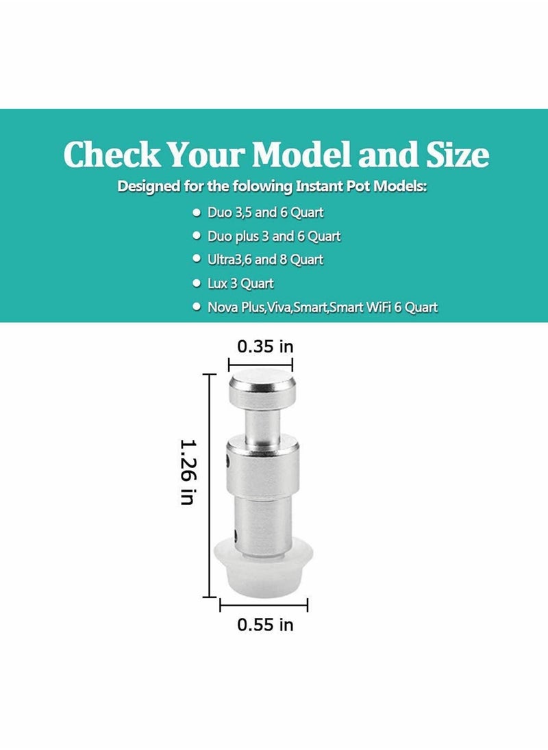 Generic - Steam Release Handle Original Float Valve Replacement Parts Universal Pressure Valve For Instant Pot With 3 Silicone Caps Gaskets For Instant Ultra 3 6 8 Qt For Electric Pressure Cooker - Image 1