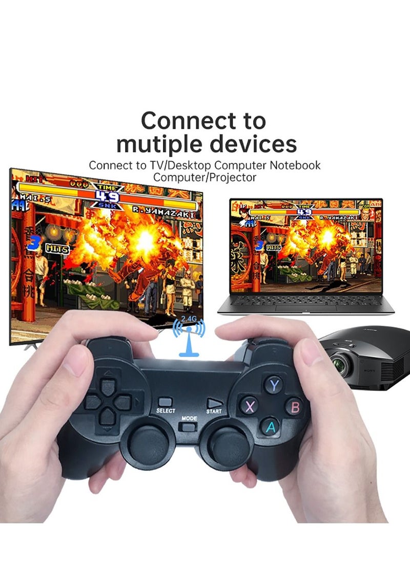 Generic - DMG 4K HD Video Game Console, Dual 2.4G Wireless Controllers, with 64G Card Built-in 13000+ Games, Plug-and-play Video Game Stick, Support Simulators, Support Game Download and Archive - Image 1