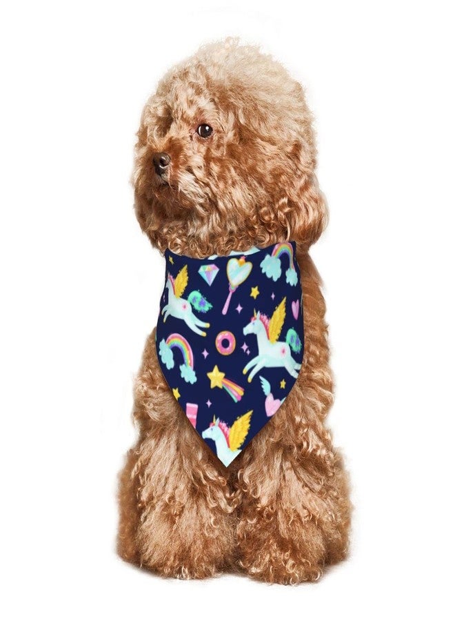 Yilad Unicorn Rainbow Stars Dog Bandana Scarf Triangle Bibs Pet Accessories Cat Kerchief - Image 4