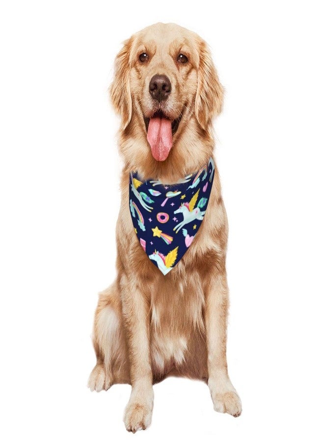 Yilad Unicorn Rainbow Stars Dog Bandana Scarf Triangle Bibs Pet Accessories Cat Kerchief - Image 5