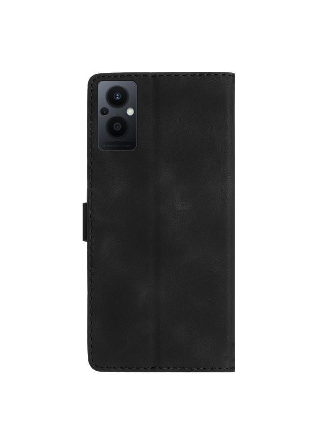 اس-توب جراب لهاتف OPPO Reno8 Lite 5G / Reno7 Z جراب هاتف جلدي بنقشة زهور وفراشة - Image 3