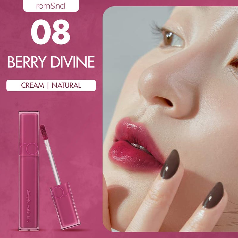 rom&nd DEWYÂ·FUL WATER TINT (08 BERRY DIVINE) - Image 2