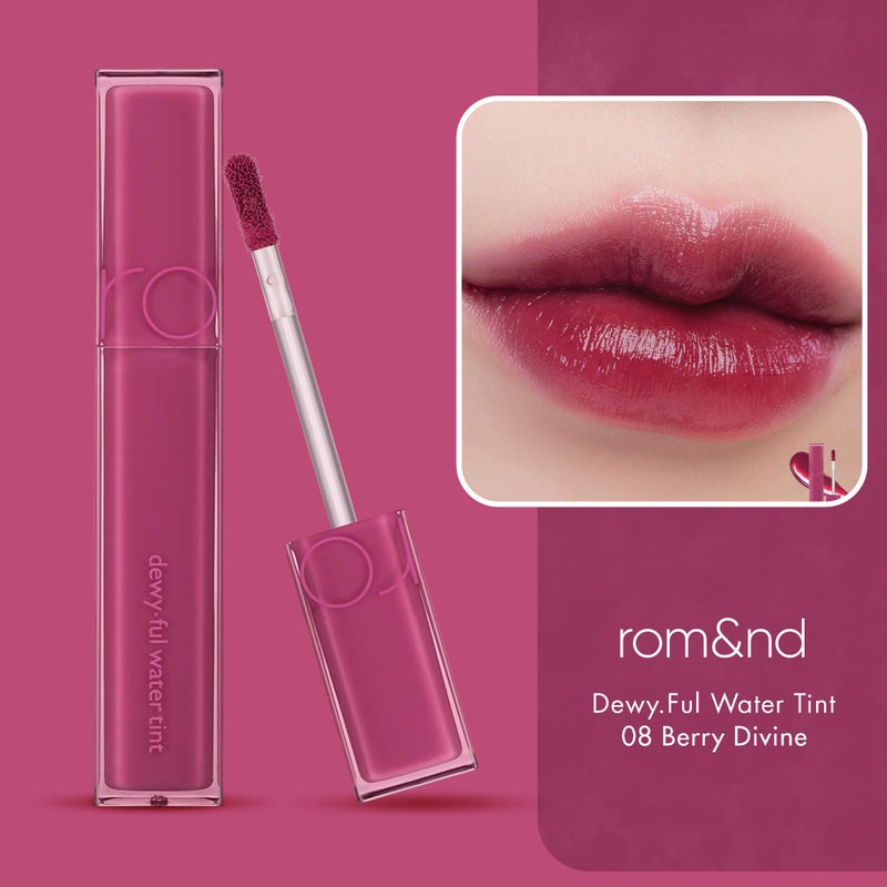 rom&nd DEWYÂ·FUL WATER TINT (08 BERRY DIVINE) - Image 3