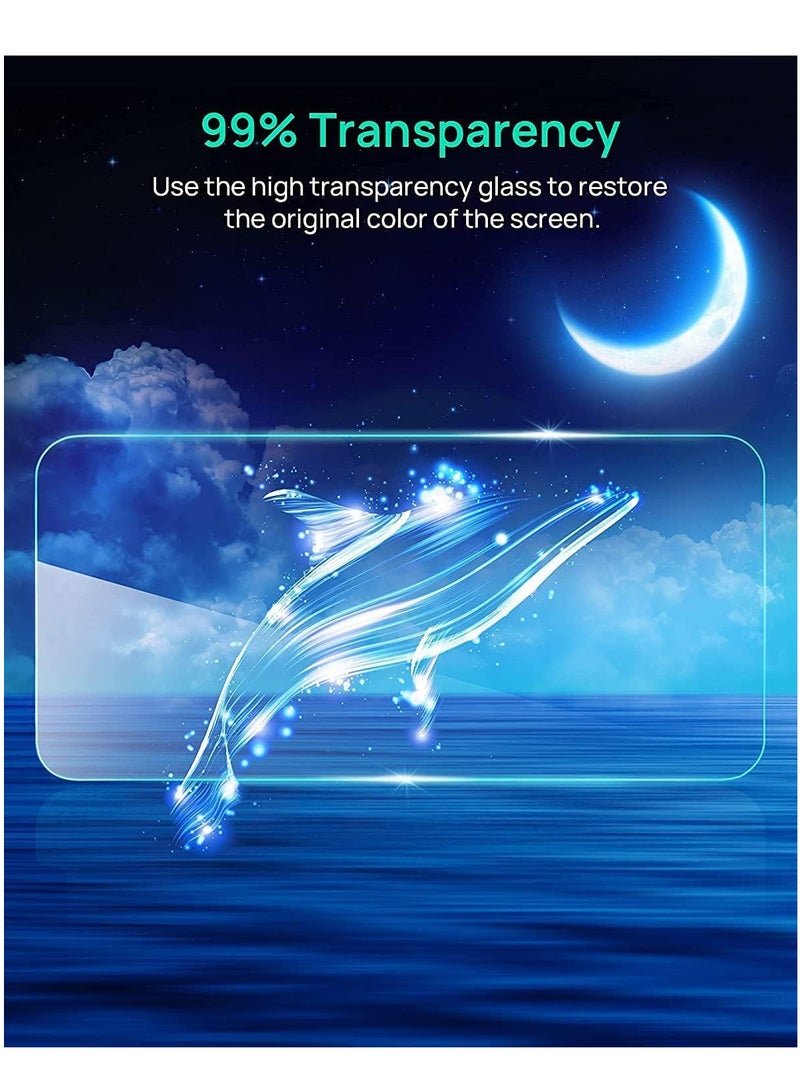 BORTONY iPhone 15 Plus Screen Protector 6.7 Inch【Pack of 2】9H Diamond Series Full-Coverage HD Tempered Glass Screen Protector Easy Installation Clear - Image 4