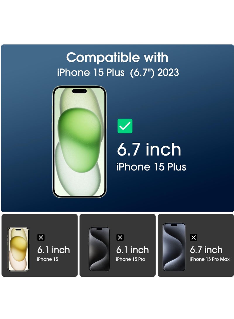 BORTONY iPhone 15 Plus Screen Protector 6.7 Inch【Pack of 2】9H Diamond Series Full-Coverage HD Tempered Glass Screen Protector Easy Installation Clear - Image 2