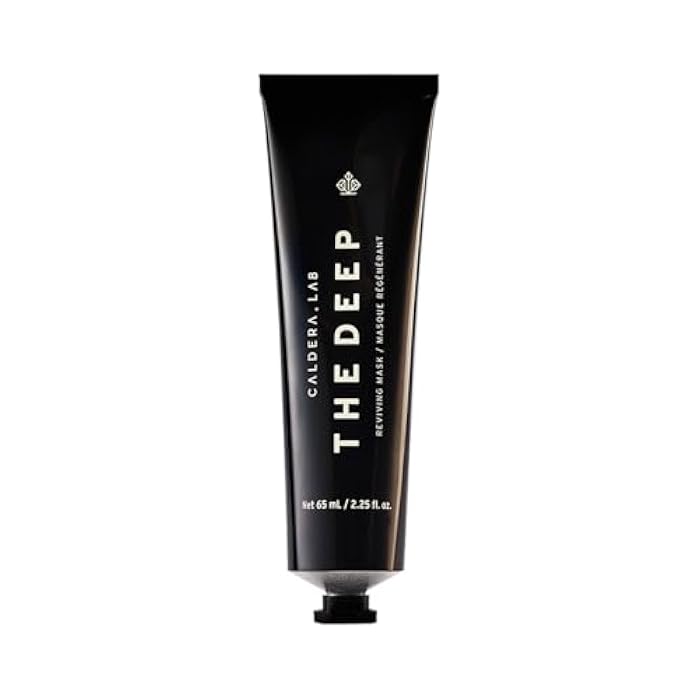 Caldera + Lab The Deep | Men's Organic Hydrating Clay Face Mask for Dry, Sensitive, & Normal Skin – Vegan, Natural & Antioxidant Packed Exfoliating Skincare Facial Treatment - Image 1