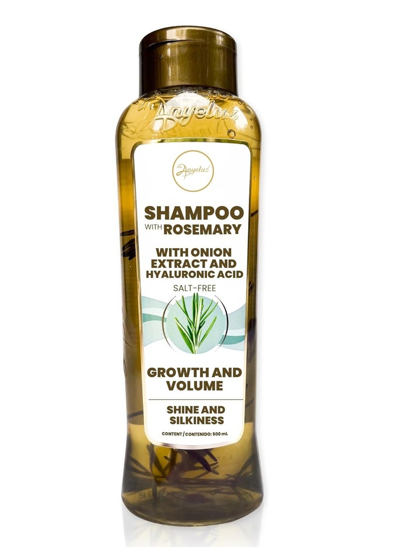 ANYELUZ Anyeluz - Rosemary Shampoo | Promotes Hair Growth | Cleanses and Reduces Oiliness | For all Hair Types | Natural Extracts | Salt and Paraben Free  - Image 1
