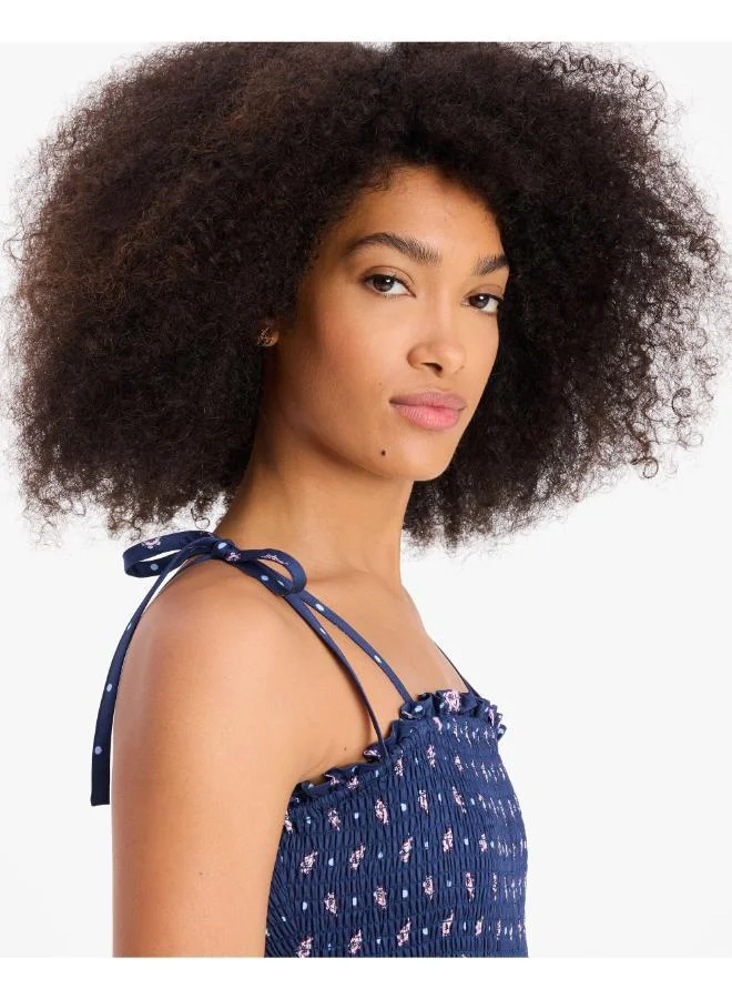 كيت سبيد Paisley Foulard Smocked Dress