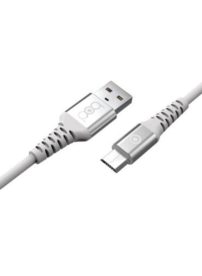 NIBEMINENT Micro USB Data Sync And Charging Cable 1meter White - Image 3