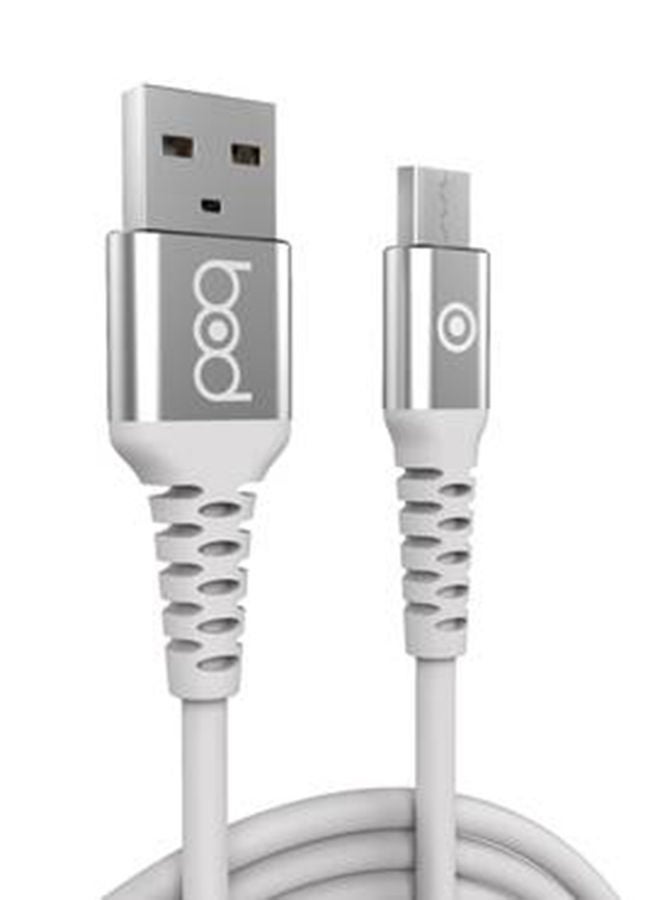 NIBEMINENT Micro USB Data Sync And Charging Cable 1meter White - Image 2