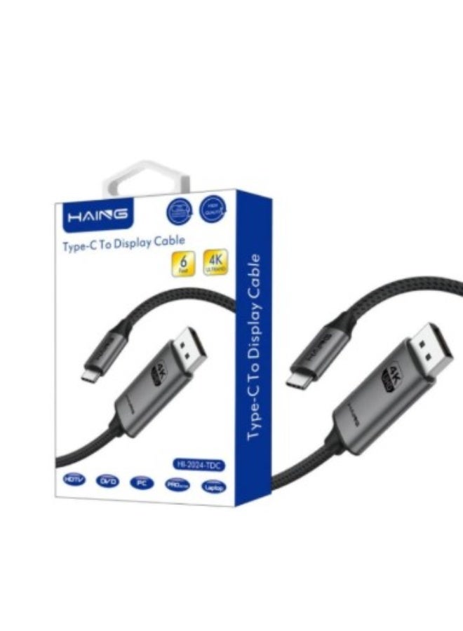 Haing Type-C to Display Cable HI-2024-TDC-1.8M Type-C to Display Cable 1.8M - Image 1