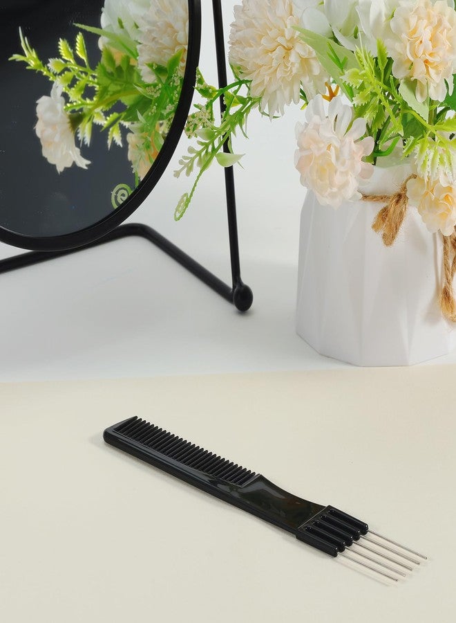 SIMPOR 2 Pcs Teasing Comb with Metal Pick, Lift Teasing Combs for Women, Lift Hair Comb for Hair Styling - Image 5
