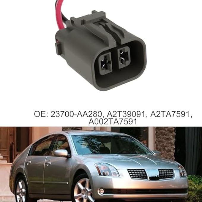 OTOTEC Car 2Pin Female Alternator Plug Connector 23700-AA280 Compatible with Nissan Maxima 2004-2008, LR185-701 - Image 2