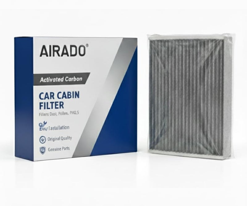 airodo Car Cabin Air Filter with Activated Carbon | AC Filter for Mahindra Scorpio CRDE | PM2.5 Dust Protection | Easy DIY Installation | Pack of 1 - Image 1