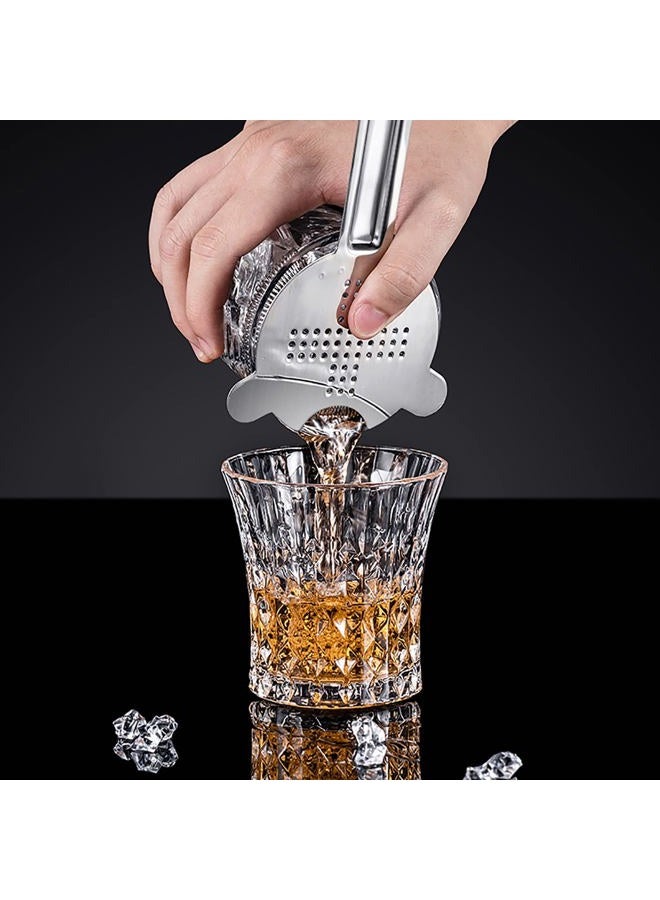 WUWEOT 6 Pack Cocktail Strainer, Stainless Steel Bar Strainer, Bar Tool Drink Strainer with 100 Wire Spring for Professional Bartenders and Mixologists - Image 2