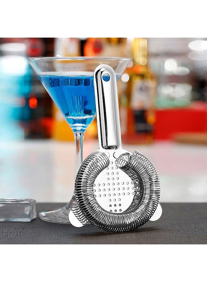 WUWEOT 6 Pack Cocktail Strainer, Stainless Steel Bar Strainer, Bar Tool Drink Strainer with 100 Wire Spring for Professional Bartenders and Mixologists - Image 4
