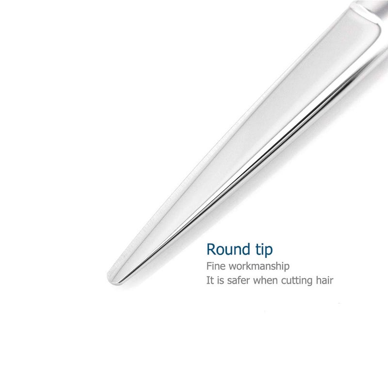 KINSARO 5.5" Professional Hair Scissors Barber Haircut Cutting Scissors Hairdresser 440C Hair Shears Blind Hole Convex Edge KINSARO for Hairdresser Barber or Home Use - Image 5