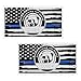 FSTURIOS 2PCS Thin Blue Line Sticker Code 4 Police Support Sticker American Flag Thin Line Decal Waterproof Thin Line Flag Stickers Support Law Enforcement for Car Window Laptop Larger - Image 2