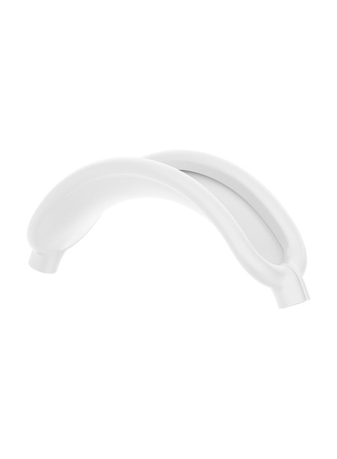 Suitable For Apple AirPods Max Head-mounted Headphone Head Beam Shell Ear Cap Silicone Protective Cover-Color:White Headband-Model:Headphones For Apple AirPods Max