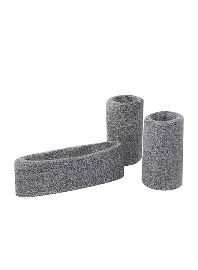 Sweat Band Suit Sports Sweat-Absorbent Headband Wristband Suitable for Men and Women Fitness Sports to Remove Moisture and Sweat